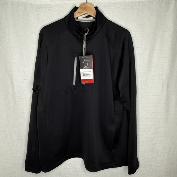 Zero Restriction Tour Series Z500 1/4 Zip Pullover Black Silver L330 Size Large - Picture 1 of 16